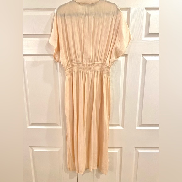 ZARA RUSTIC DRESS WITH PLEATED EFFECT. NWOT - Picture 4 of 7